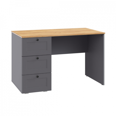 Стол письменный "Остин 12.159" серый графит/дуб золотой крафт