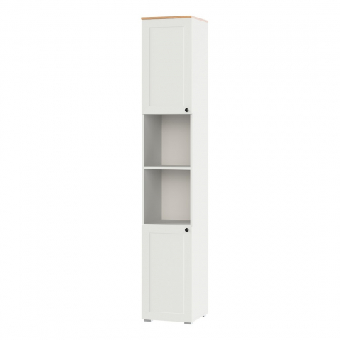 Стеллаж "Остин 16.427" белый шагрень/дуб золотой крафт