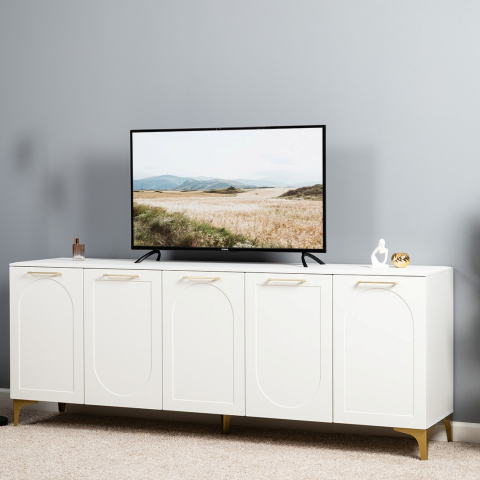 Тумба под ТВ "Монтесито 16.66" белая шагрень