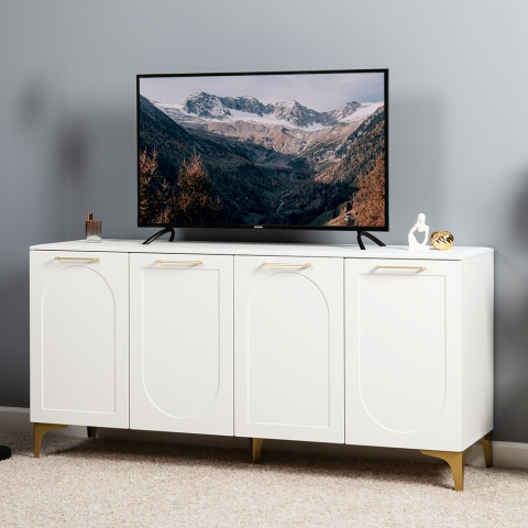 Тумба под ТВ "Монтесито 16.67" белая шагрень