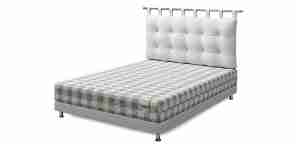 Кровать односпальная "Set S (Сет С)", экокожа white (вайт)
