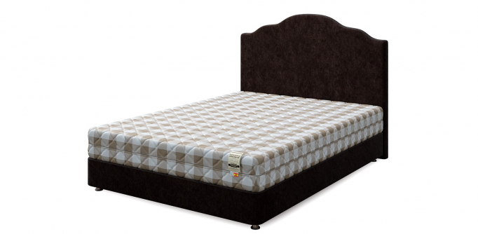 Кровать односпальная "Set (Сет) М", велюр мokko (мокко)