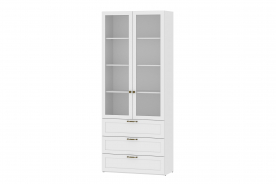 Шкаф-витрина "Орлеан"  НМ 041.90 белый