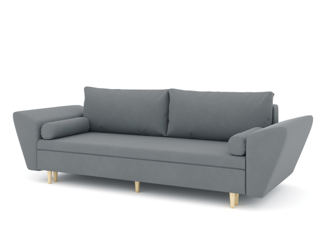 Диван-кровать "Лорен" велюр Зара Графит 32