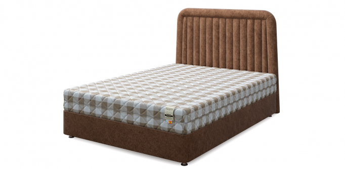 Кровать односпальная "Set D (Сет Д)", велюр toffee (тоффи)