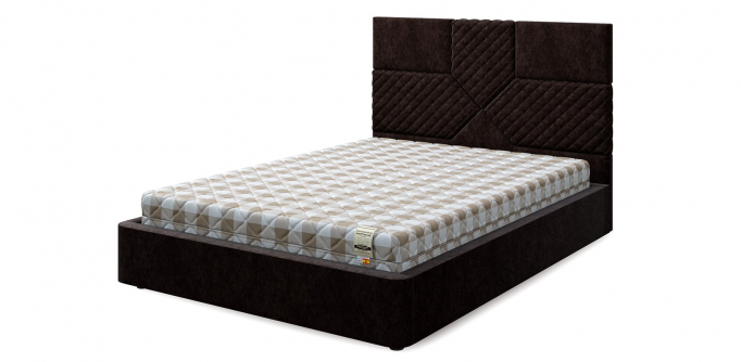 Кровать односпальная "Set (Сет) Т", велюр mokko (мокко)