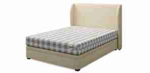 Кровать в мягкой обивке односпальная "set xl (сет xl)", экокожа beige (беж)