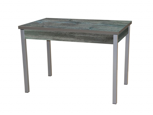 Стол обеденный "Колорадо" раздвижной, сосна пасадена/опора квадро серебристый металлик