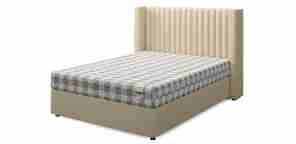 Кровать в мягкой обивке односпальная "set xxl (сет xxl)", экокожа beige (беж)