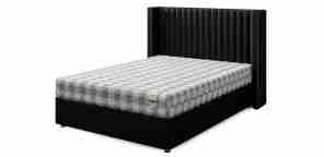 Кровать односпальная "Set XXL (Сет XXL)", экокожа black (блэк)