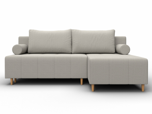 Угловой диван-кровать "Лига-102", рогожка Амур 02 бежевый, 134795