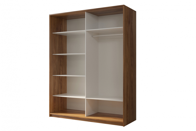 Шкаф-купе 2-дверный "Кааппи 2", дуб Эвок прибрежный