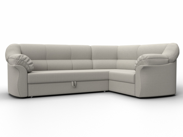 Угловой диван-кровать "Карнелла" правый угол, рогожка Амур бежевый, 122835