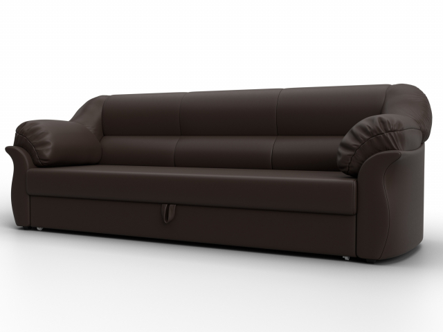 Диван-кровать "Карнелла" коричневая экокожа, 29490