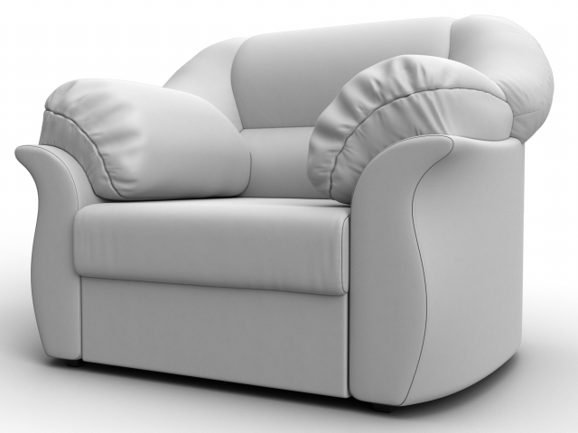 Кресло для отдыха "Карнелла" экокожа белая, 105849