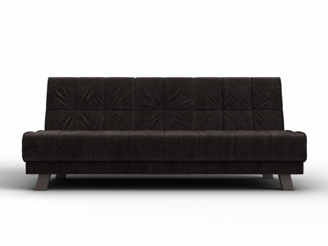 Диван-кровать "Винсент", велюр BRUT (БРУТ) 17 коричневый, 126444