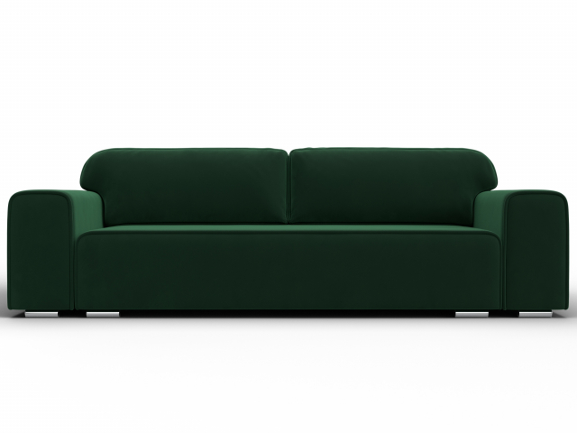 Диван-кровать "Лига-029", велюр зеленый, 121012