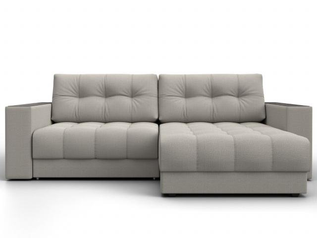 Угловой диван-кровать "Лига-049" НПБ, Амур 02 бежевый, рогожка, 128450