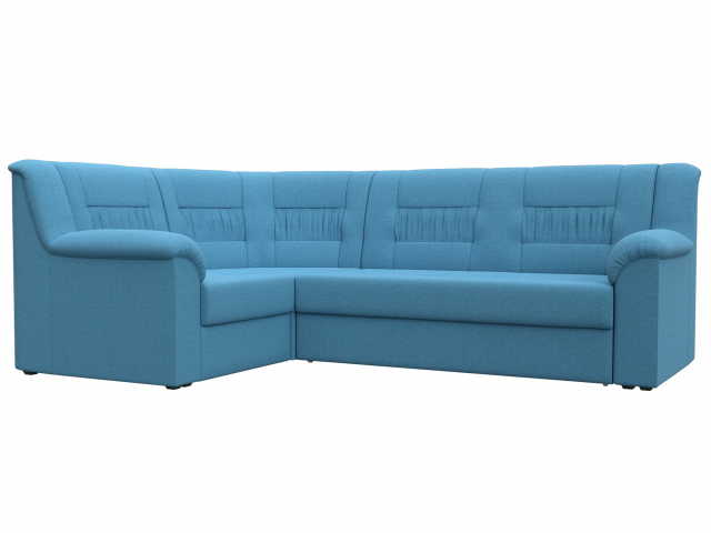 Диван-кровать угловой "Карелия" левый угол, рогожка Амур голубой, 123442L