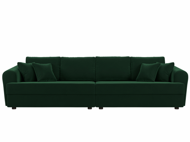 Диван-кровать "Милтон" зеленый велюр, 100654