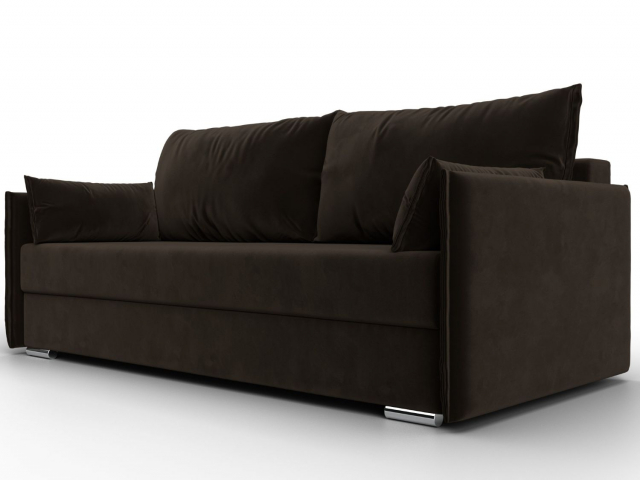 Диван-кровать "Сайгон" микровельвет коричневый, 115113