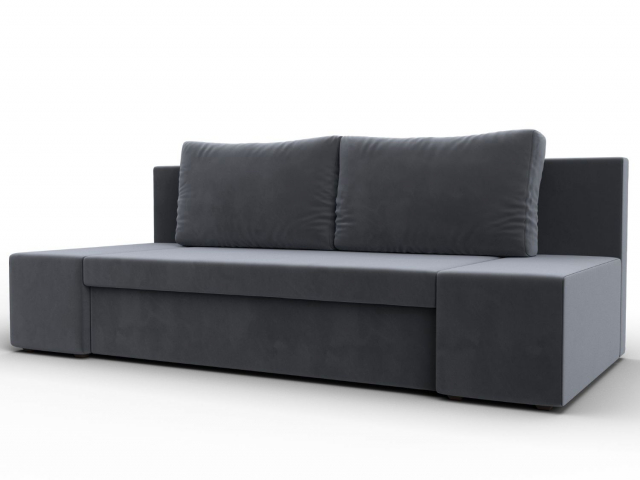 Диван-кровать "Сан Марко" велюр серый, 114013