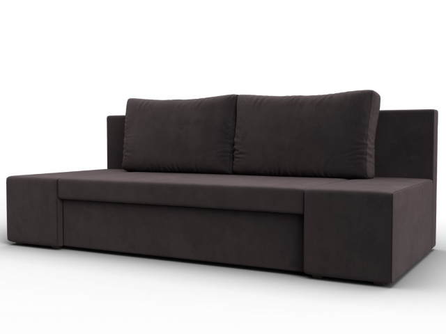 Диван-кровать "Сан Марко" велюр коричневый, 114012