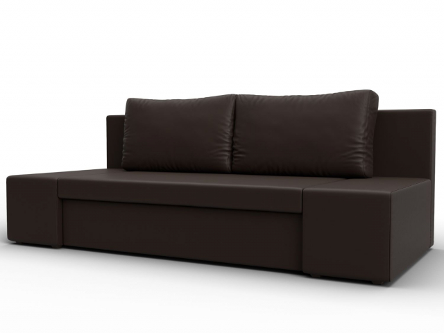 Диван-кровать "Сан Марко" экокожа коричневая, 114029
