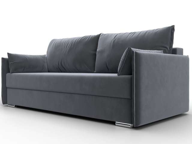 Диван-кровать "Сайгон" велюр серый, 115105