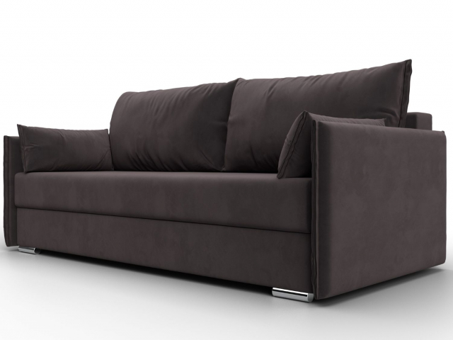 Диван-кровать "Сайгон" велюр коричневый, 115104