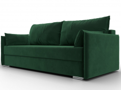 Двуспальный диван-кровать "сайгон" велюр зеленый, 115103
