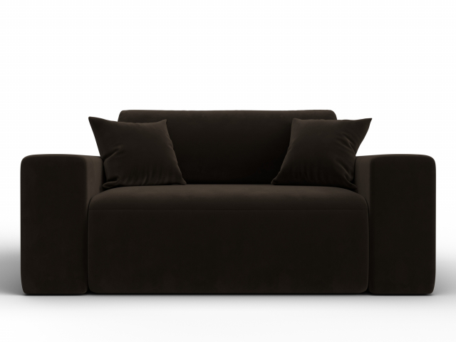 Кресло-кровать "Лига-036", микровельвет коричневый, 121283