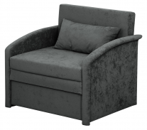 Современный диван-кровать "малыш" 750, микровелюр sensey graphite (сенсей графит)