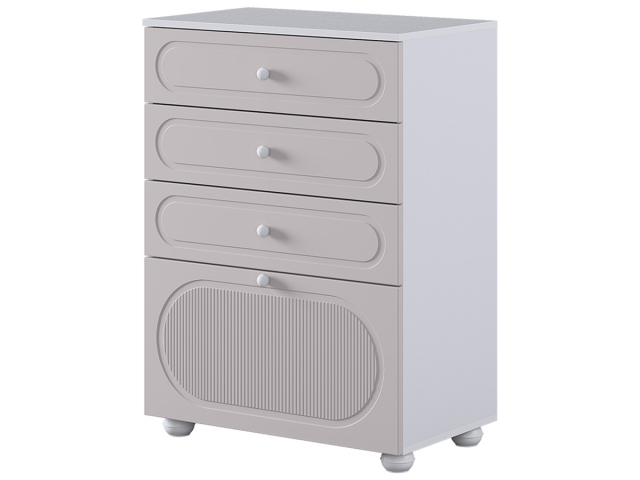 Комод "Милана", белое дерево/сакура