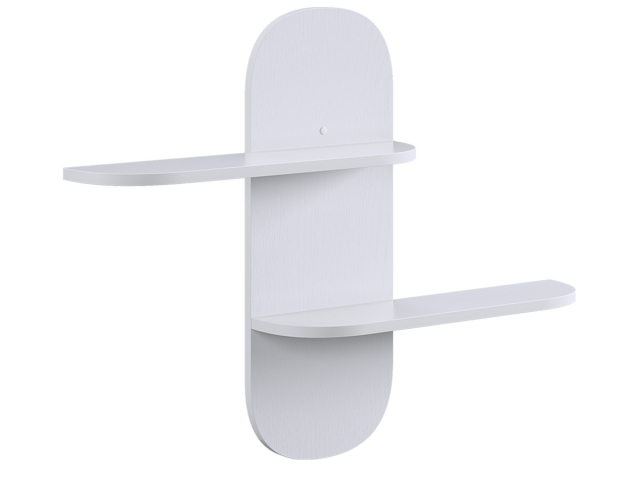 Полка навесная "Милана 2", белое дерево