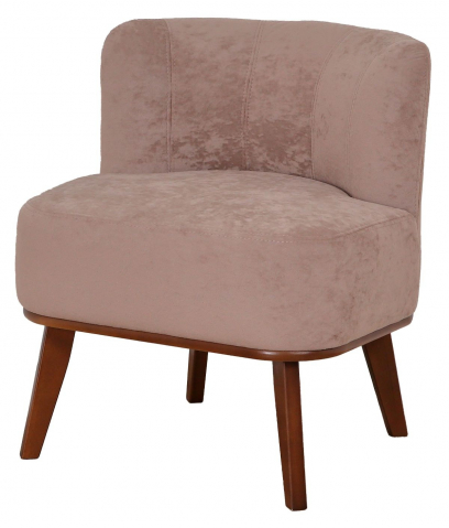 Кресло для отдыха "Жирон" микровелюр sensey latte (сенсей латте)/орех лак