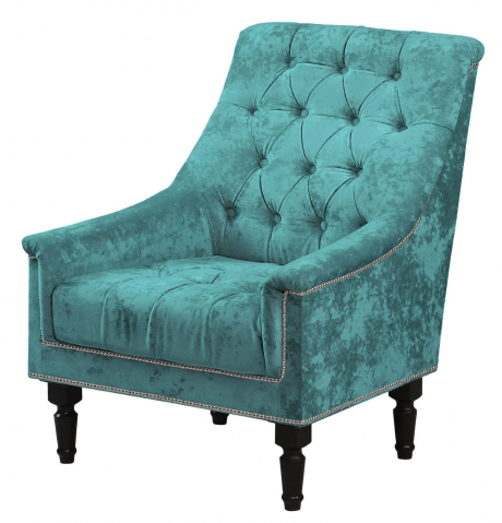 Кресло для отдыха "Прадо" plush lagoon (плаш лагун)/венге лак