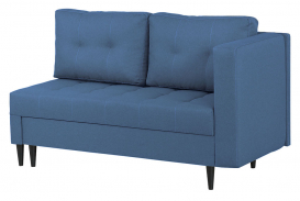 Диван-кровать "Асти" 1400, рогожка savana plus denim (савана плюс деним)/венге лак