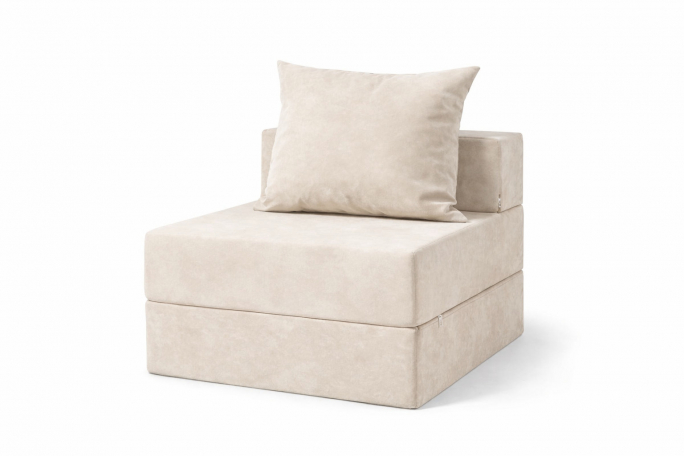 Кресло-кровать "Софт", велюр Кабрио бежевый