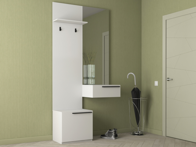 Прихожая "Лаура-1" белый