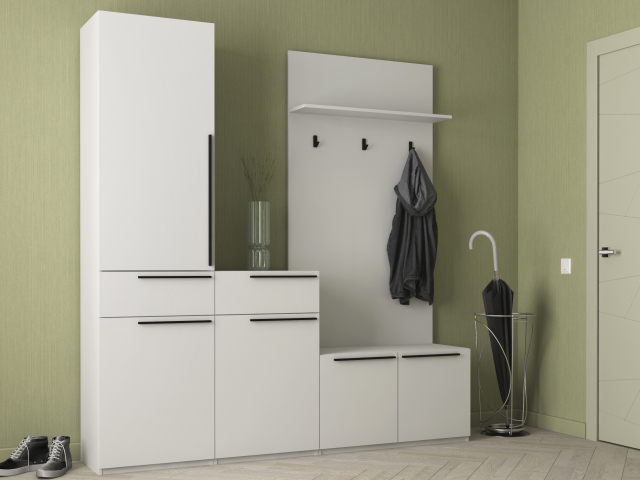 Прихожая "Лаура-2" белый