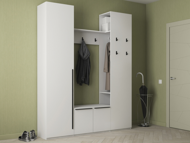 Прихожая "Лаура-4" белый