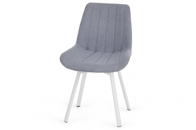 Стул поворотный "Монтана" серо-голубой Happy 972/белый