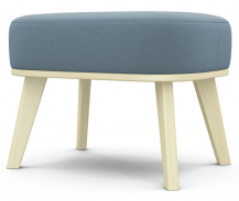 Банкетка "Комфорт-5" микровелюр catania dusty blue (катаниа дасти блю)/бесцветный лак