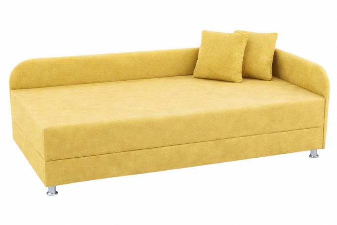 Тахта "София" велюр Кабрио желтый, правый угол