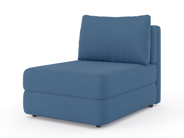 Кресло-кровать "Соло", велюр Зара Океан 45