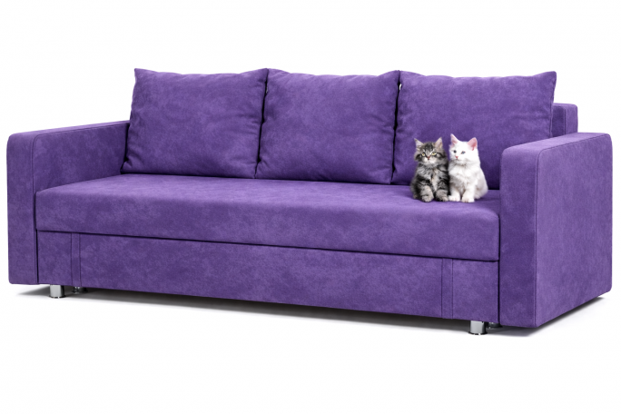 Диван-софа "Каприз" фиолетовый велюр Кабрио