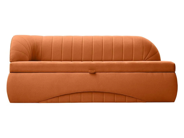 Диван-кровать для кухни с углом "Адажио", Мелисса 12, оранжевый