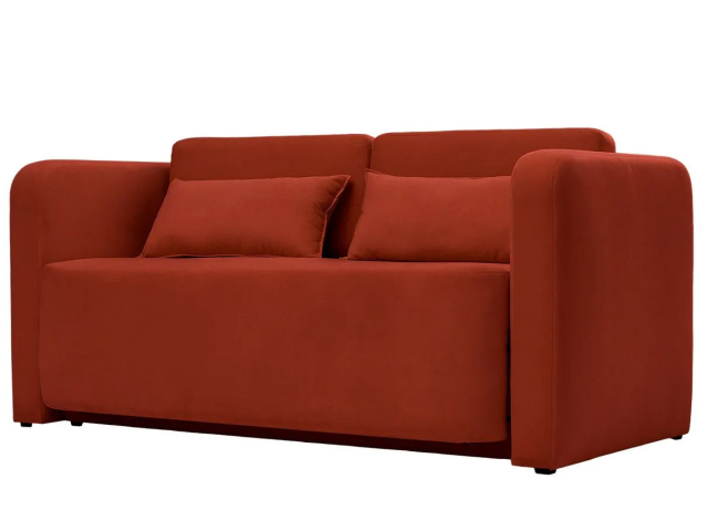 Диван-кровать "Марко", велюр Аmigo terra, терракотовый