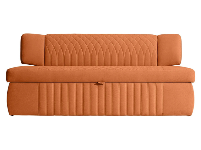 Кухонный диван-кровать "Леонардо", велюр Мелисса 12, оранжевый